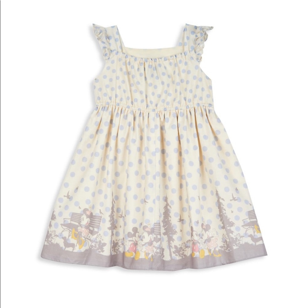 Pippa & Julie x Disney Border-Print Cotton Dress